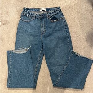 Abercrombie & Fitch Straight Leg Blue Jeans